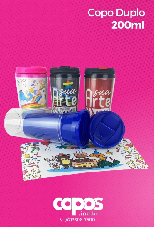 Copo Duplo 200ml