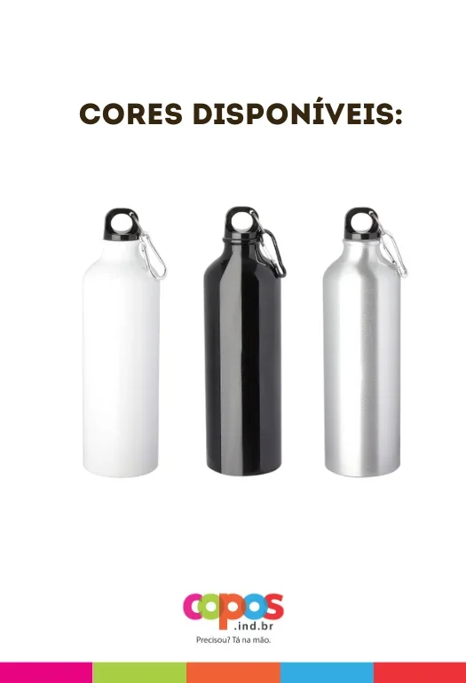 Garrafa em Alum&iacute;nio de 750ml