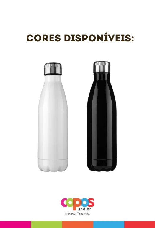 Garrafa a&ccedil;o inox cola t&eacute;rmica 500ml