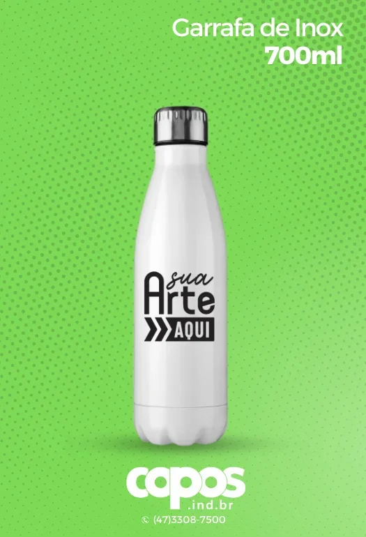 Garrafa a&ccedil;o inox cola t&eacute;rmica 500ml