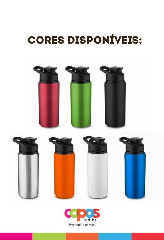 Garrafa em Alum&iacute;nio de 650ml