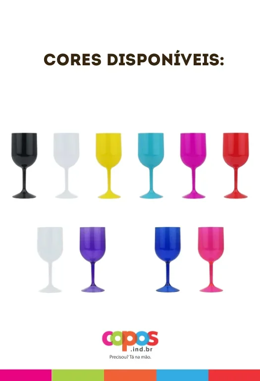 Ta&ccedil;a de Vinho borda metalizada