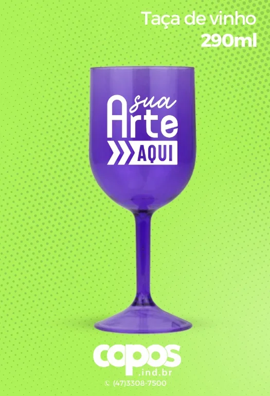 Ta&ccedil;a de vinho personalizada